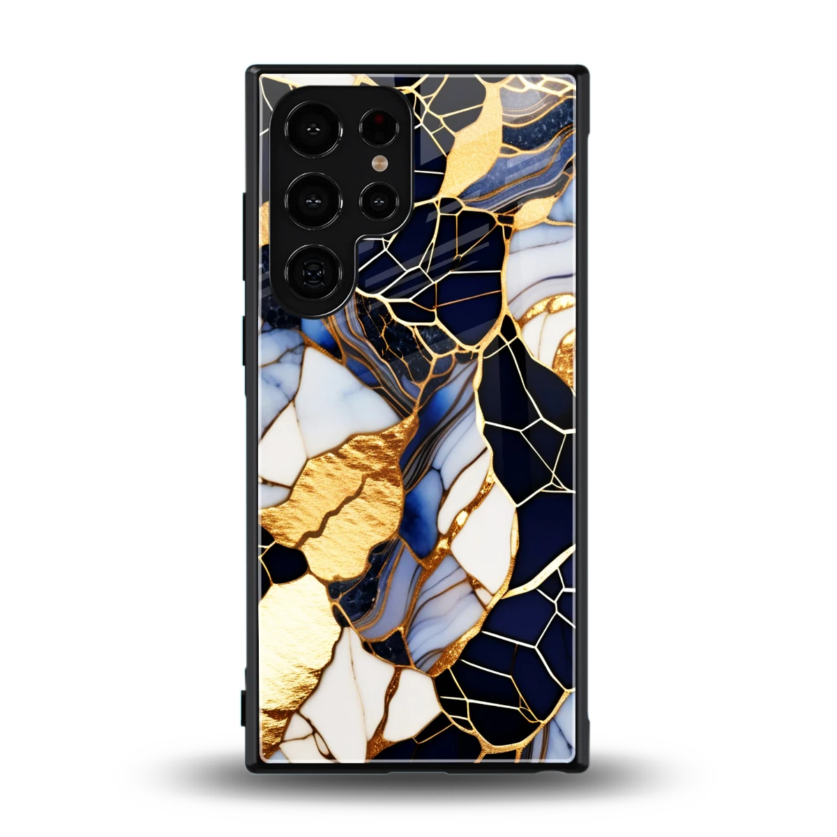 Sapphire Glow back phone cover | glass case for samsung galaxy s24 ultra