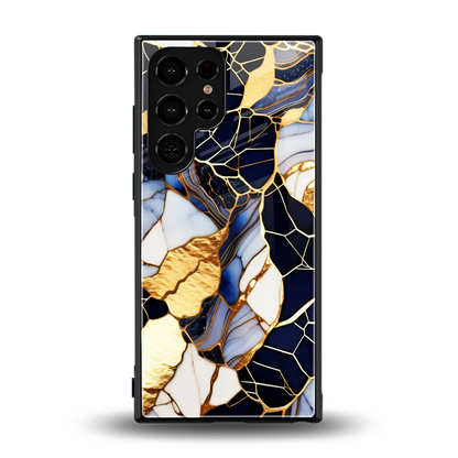Sapphire Glow back phone cover | glass case for samsung galaxy s24 ultra