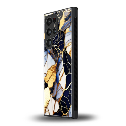 Sapphire Glow samsung galaxy s24 ultra mobile cover | shockproof glass phone case