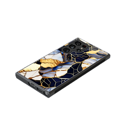 Sapphire Glow stylish phone case for samsung galaxy s24 ultra | glossy glass and slim fit