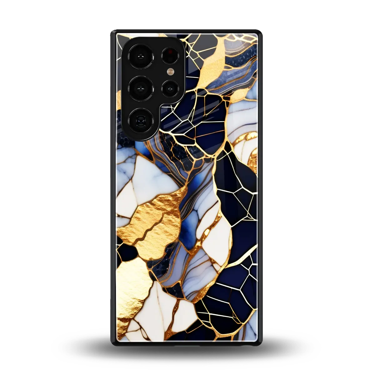 Sapphire Glow back phone cover | glass case for samsung galaxy s25 ultra