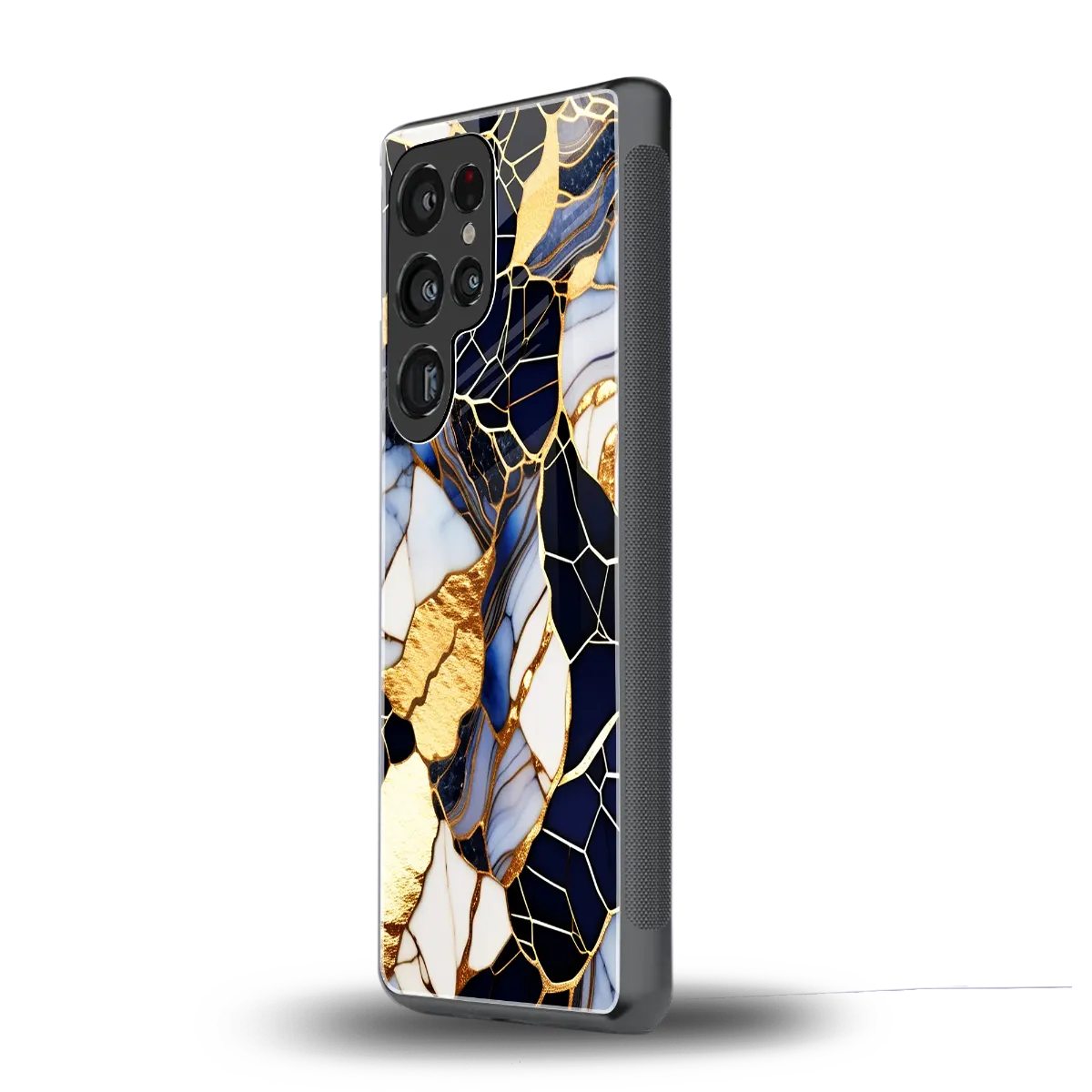 Sapphire Glow samsung galaxy s25 ultra mobile cover | shockproof glass phone case