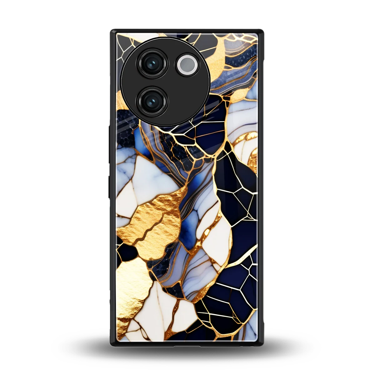 Sapphire Glow back phone cover | glass case for vivo v30e