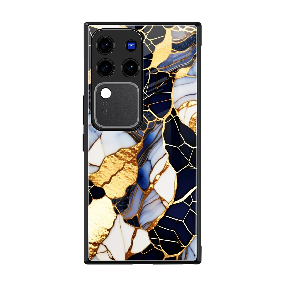 Sapphire Glow back phone cover | glass case forvivo v30 pro