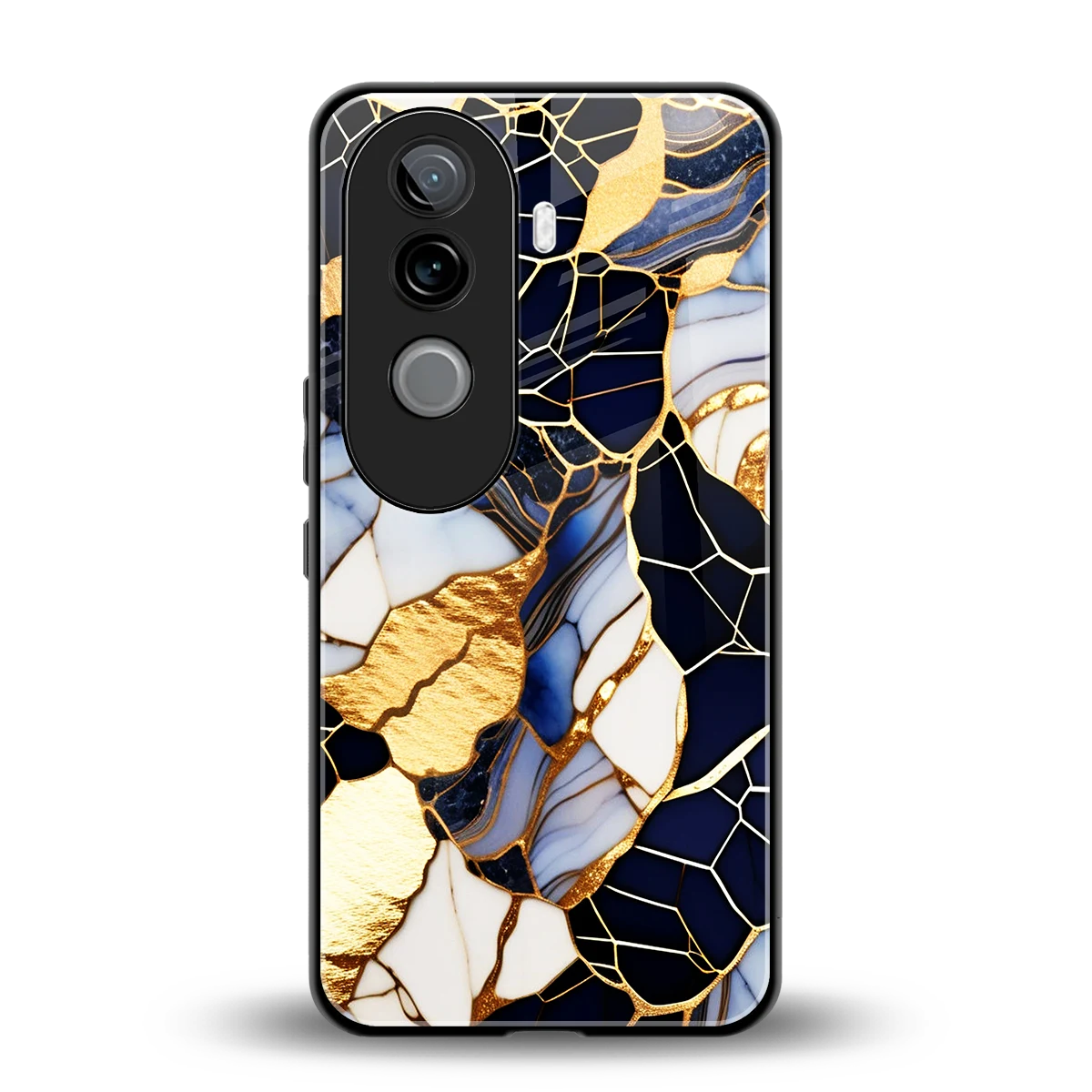 Sapphire Glow back phone cover | glass case for vivo v40e