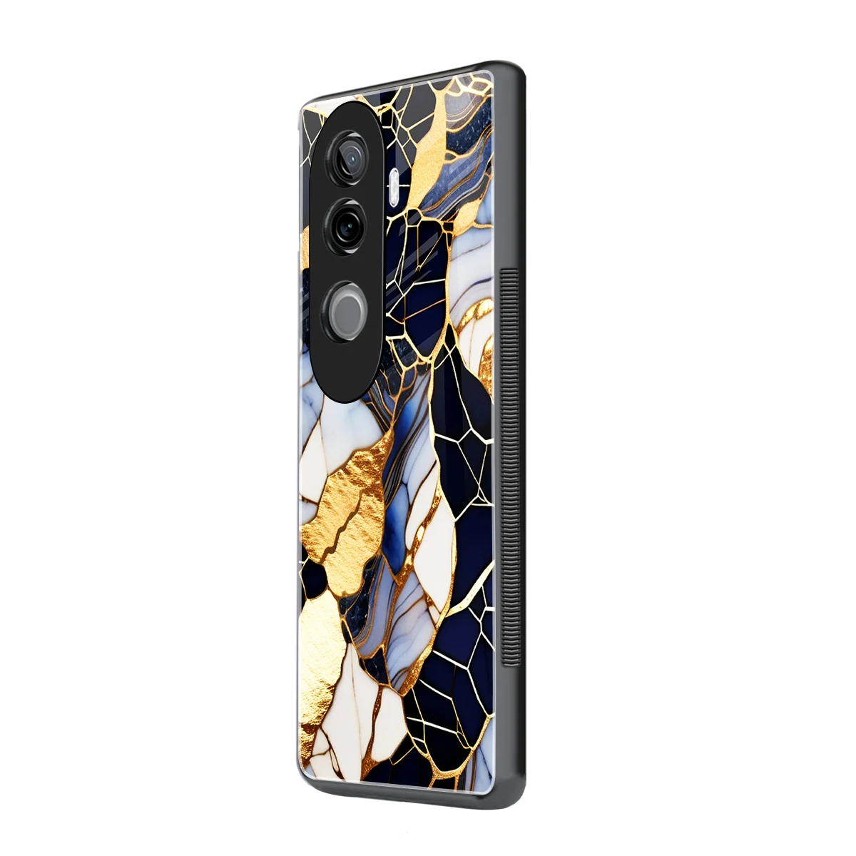 Sapphire Glow vivo v40e mobile cover | shockproof glass phone case