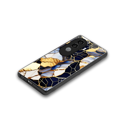 Sapphire Glow stylish phone case for vivo v40e | glossy glass and slim fit