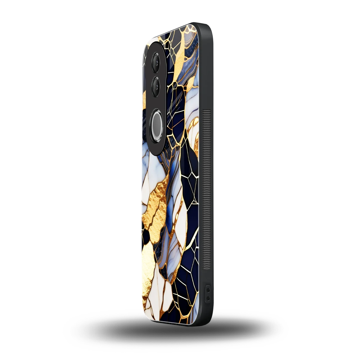 Sapphire Glow vivo v50 mobile cover | shockproof glass phone case