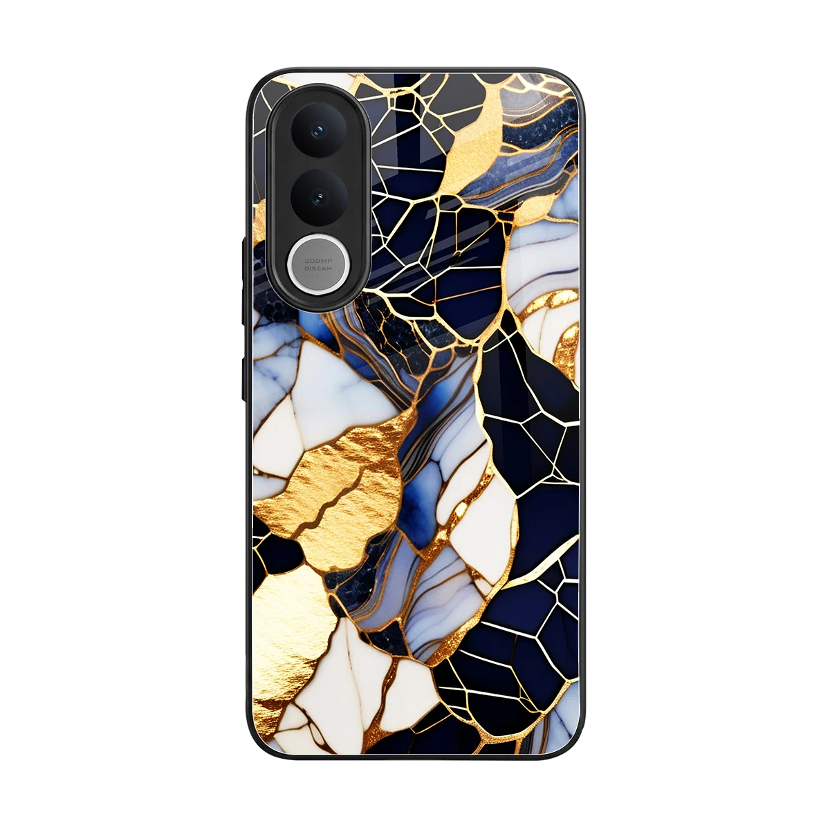 Sapphire Glow back phone cover | glass case for vivo v70 fe