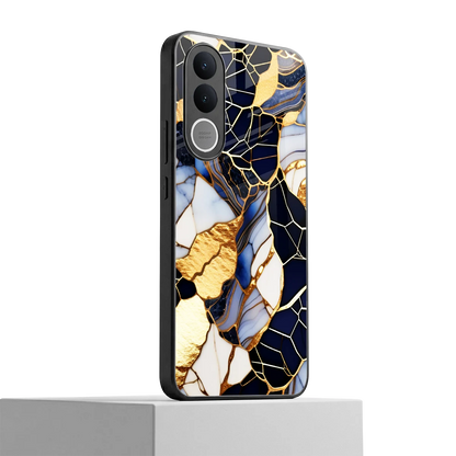 Sapphire Glow vivo v70 fe mobile cover | shockproof glass phone case