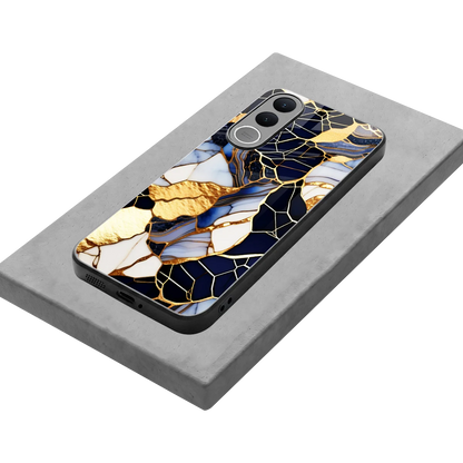 Sapphire Glow stylish phone case for vivo v70 fe | glossy glass and slim fit