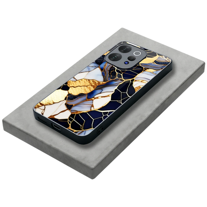 Sapphire Glow stylish phone case for vivo v70 elite | glossy glass and slim fit