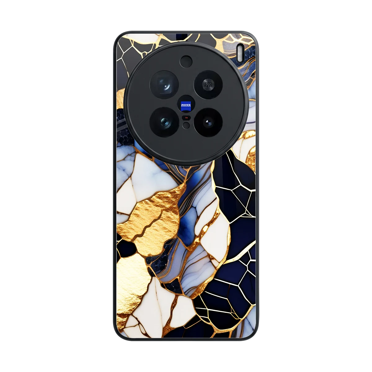 Sapphire Glow back phone cover | glass case for vivo x200 pro