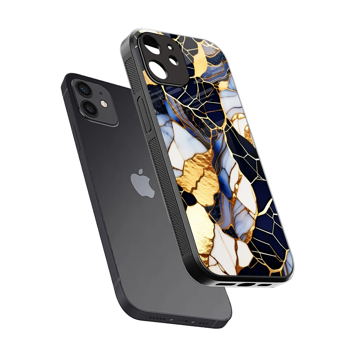 Sapphire Glow sleek iphone 11 cover with tempered glass back and TPU edges