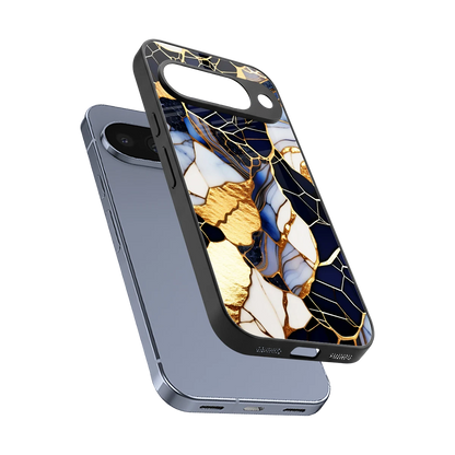 Sapphire Glow sleek google pixel 10 cover with tempered glass back and TPU edges