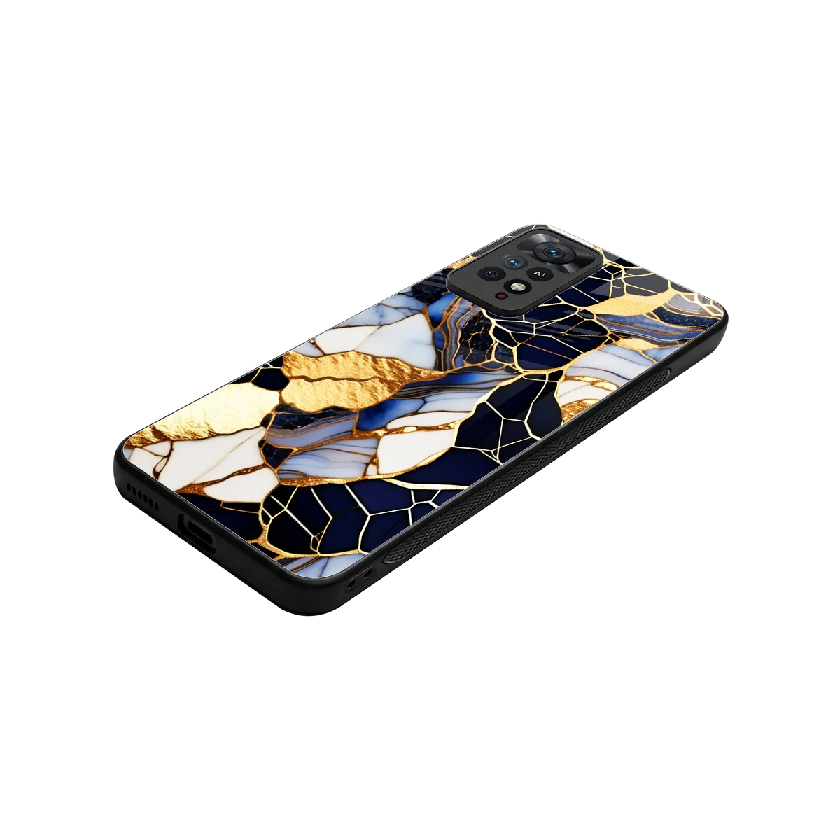 Sapphire Glow stylish phone case for redmi note 11 pro | glossy glass and slim fit
