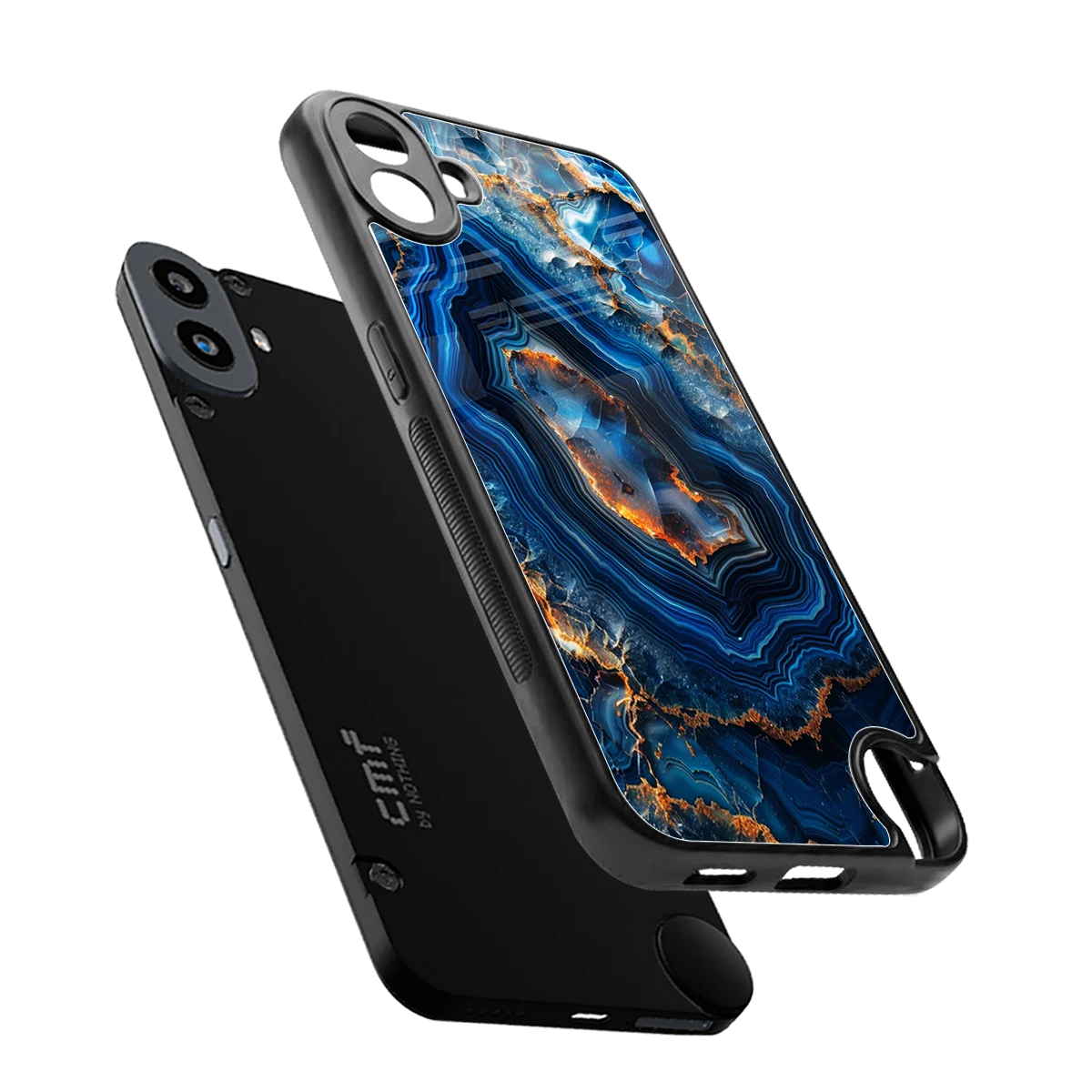 Sapphire Granite sleek cmf nothing phone 1 cover with tempered glass back and TPU edges