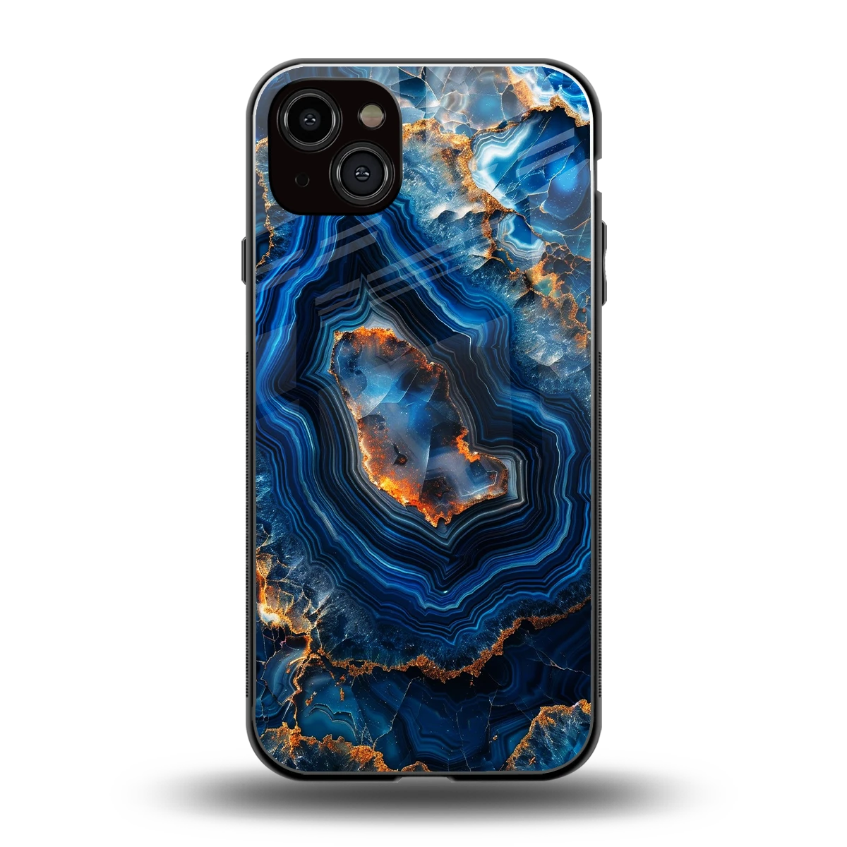 Sapphire Granite back phone cover | glass case for iphone 14 plus