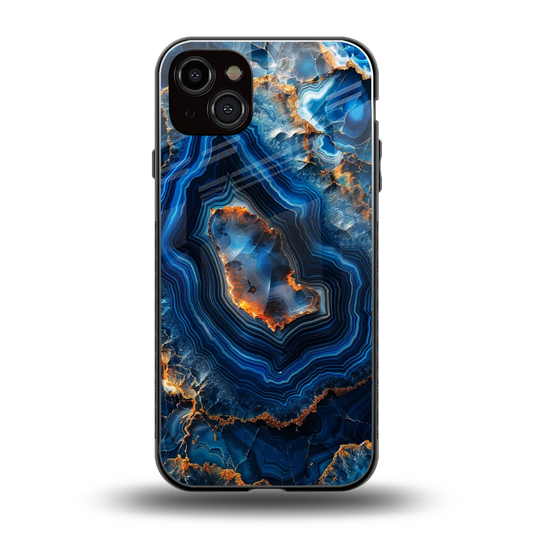 Sapphire Granite back phone cover | glass case for iphone 14 plus