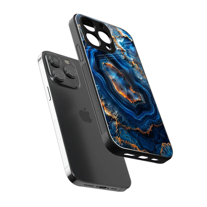 Sapphire Granite sleek iphone 15 pro max cover with tempered glass back and TPU edges