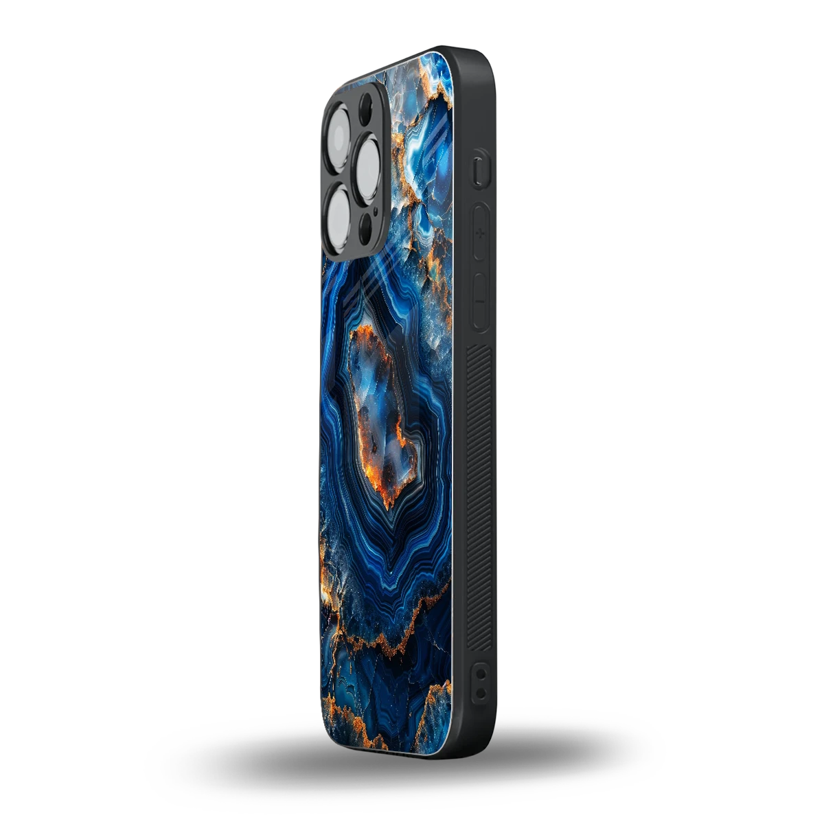 Sapphire Granite iphone 15 pro max mobile cover | shockproof glass phone case
