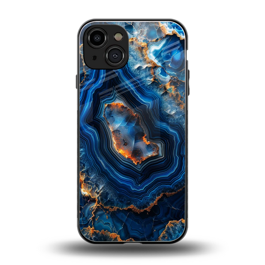 Sapphire Granite back phone cover | glass case for iphone 15