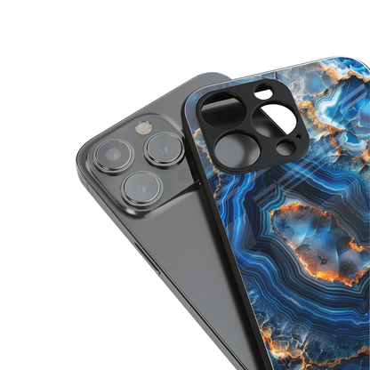Sapphire Granite Phone Case for Iphone 16 | Glass Case