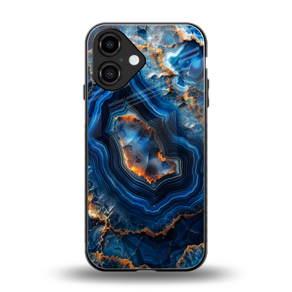 Sapphire Granite Phone Case for Iphone 16 | Glass Case