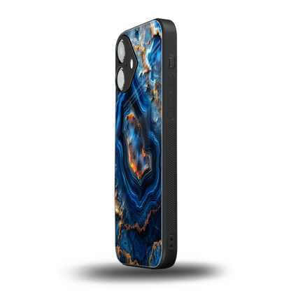 Sapphire Granite Phone Case for Iphone 16 | Glass Case