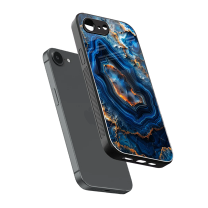 Sapphire Granite sleek iphone 17e cover with tempered glass back and TPU edges