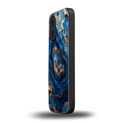 Sapphire Granite iphone 17 mobile cover | shockproof glass phone case
