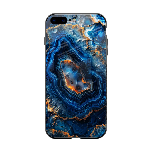 Sapphire Granite back phone cover | glass case for iphone 8 plus