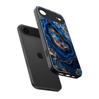 Sapphire Granite sleek iphone air cover with tempered glass back and TPU edges