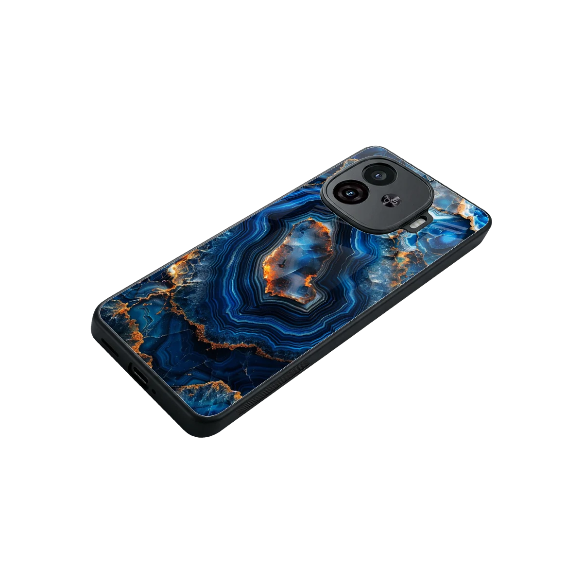 Sapphire Granite stylish phone case for iqoo neo 10r 5g | glossy glass and slim fit
