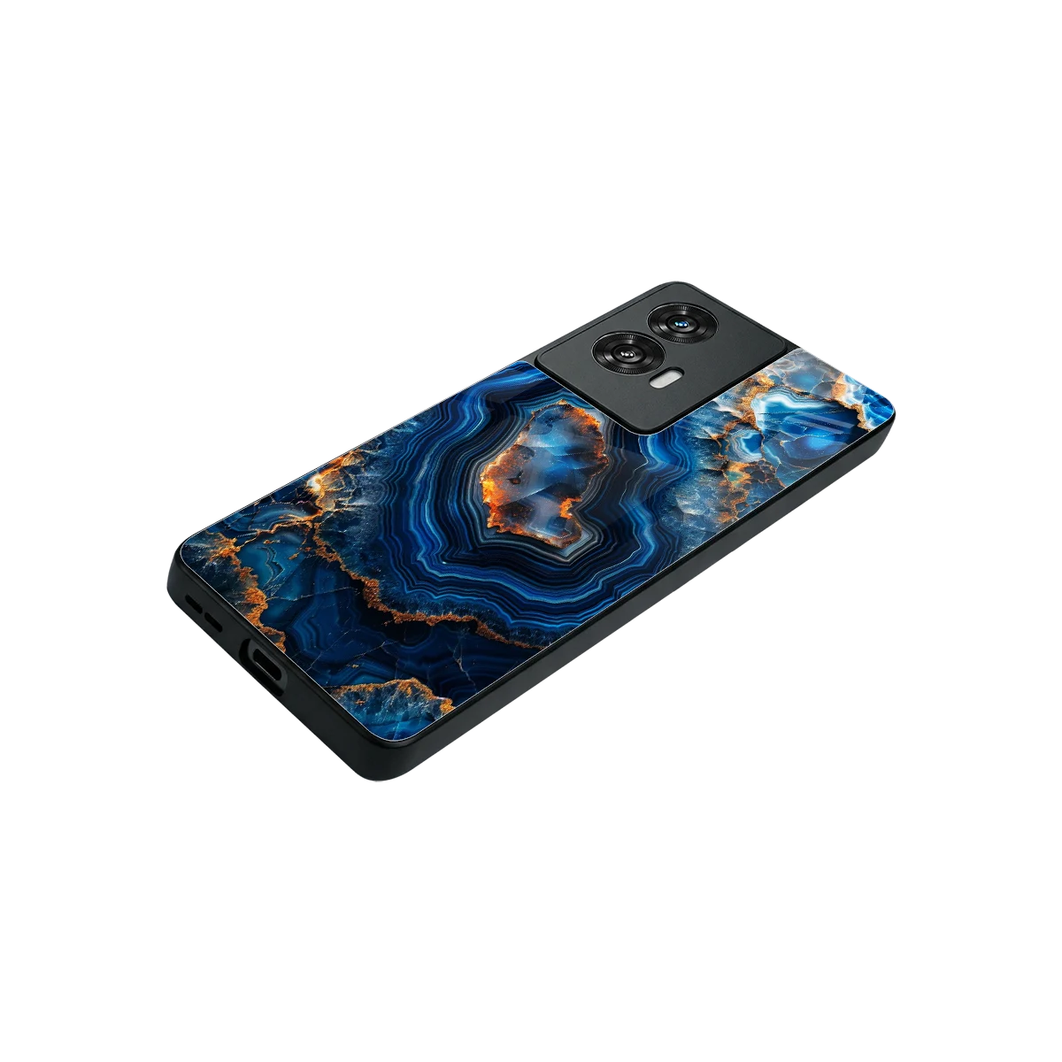 Sapphire Granite stylish phone case for motorola edge 50 fusion | glossy glass and slim fit