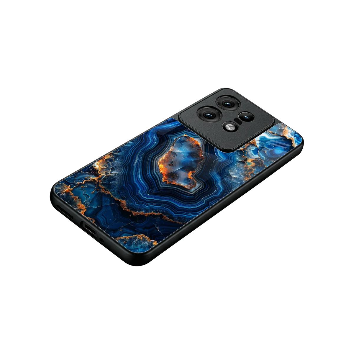 Sapphire Granite stylish phone case for motorola edge 50 pro | glossy glass and slim fit