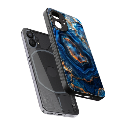 Sapphire Granite sleek nothing phone 1 cover with tempered glass back and TPU edges
