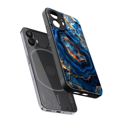 Sapphire Granite sleek nothing phone 2 cover with tempered glass back and TPU edges