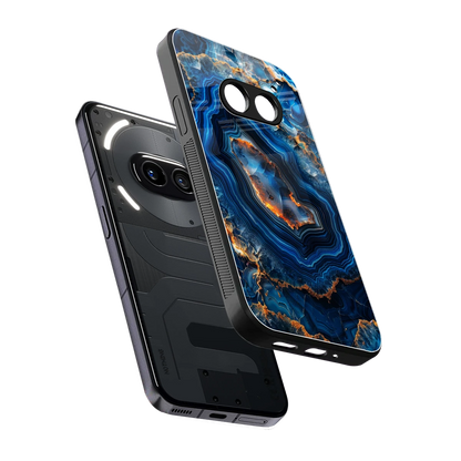 Sapphire Granite sleek nothing phone 2a cover with tempered glass back and TPU edges