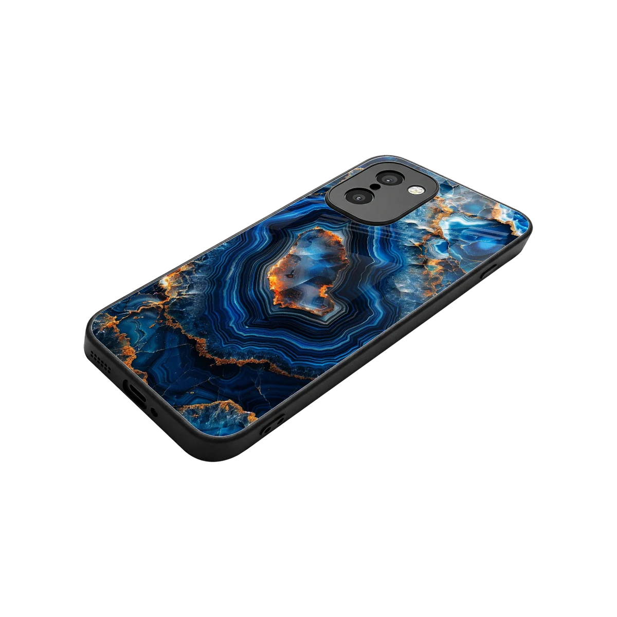 Sapphire Granite stylish phone case for oneplus 15r | glossy glass and slim fit