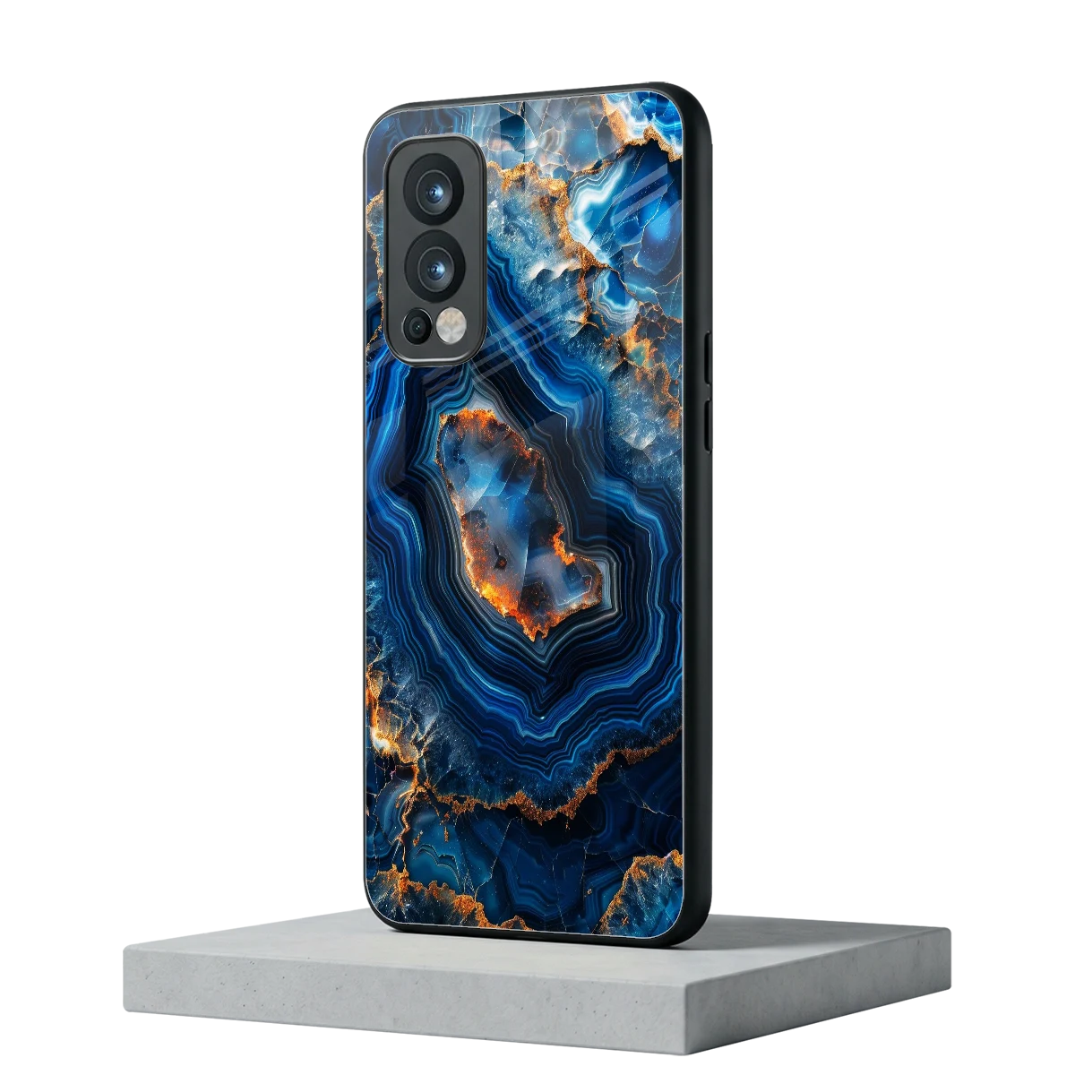 Sapphire Granite oneplus nord 2 mobile cover | shockproof glass phone case