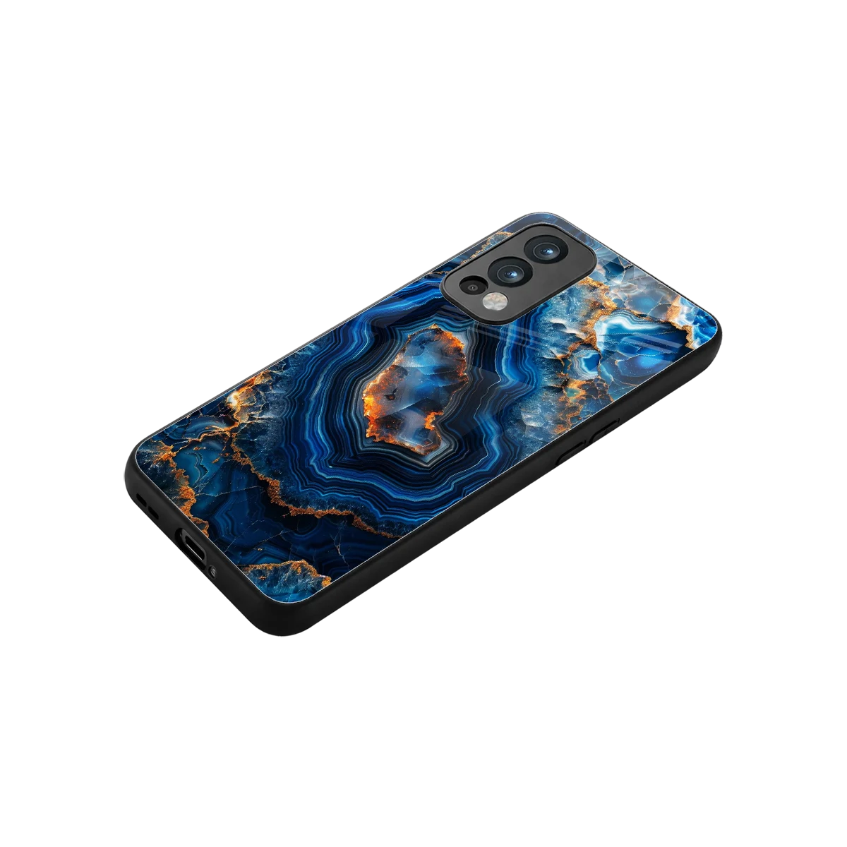 Sapphire Granite stylish phone case for oneplus nord 2 | glossy glass and slim fit