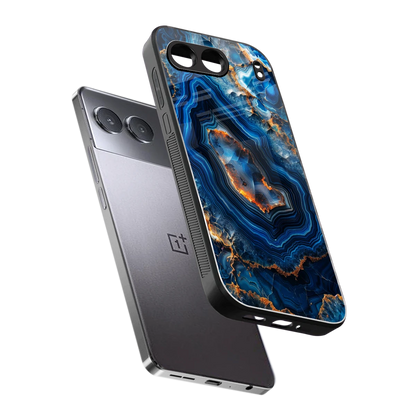 Sapphire Granite sleek oneplus nord 4 cover with tempered glass back and TPU edges