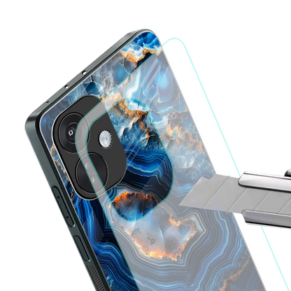 Sapphire Granite stylish phone case for oneplus nord ce 3 | glossy glass and slim fit