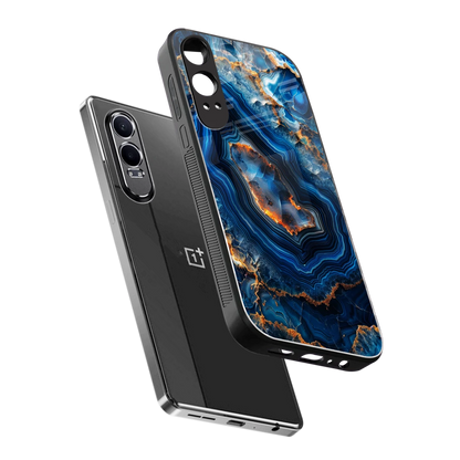 Sapphire Granite sleek oneplus nord ce 4 lite cover with tempered glass back and TPU edges