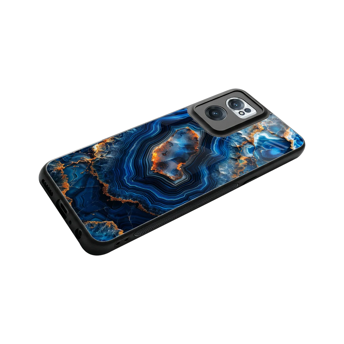 Sapphire Granite stylish phone case for oneplus nord ce 2 | glossy glass and slim fit