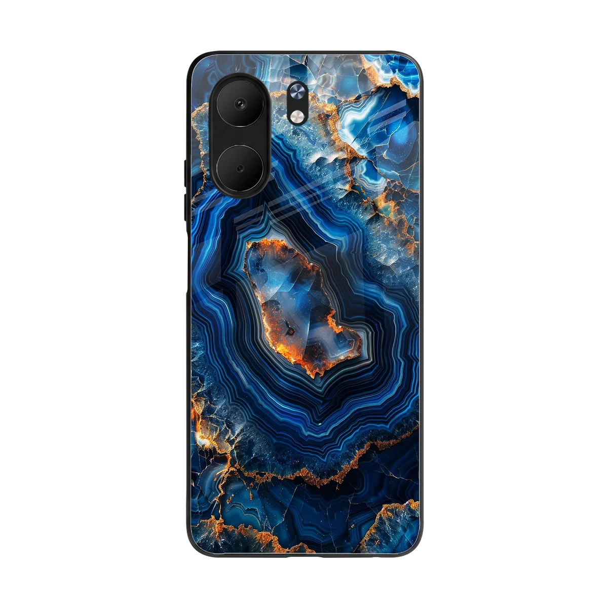 Sapphire Granite back phone cover | glass case for oppo a5x 5g
