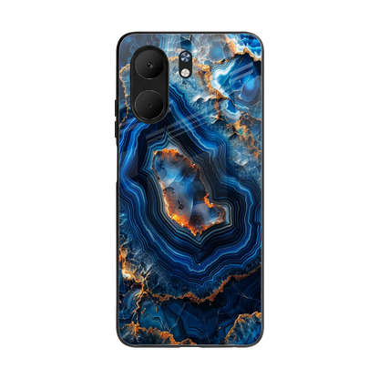 Sapphire Granite back phone cover | glass case for oppo a5x 5g