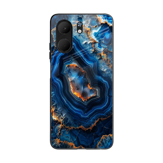 Sapphire Granite back phone cover | glass case for oppo a5x 5g