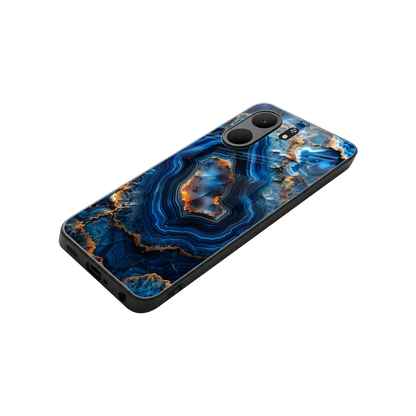 Sapphire Granite stylish phone case for oppo a5x 5g | glossy glass and slim fit